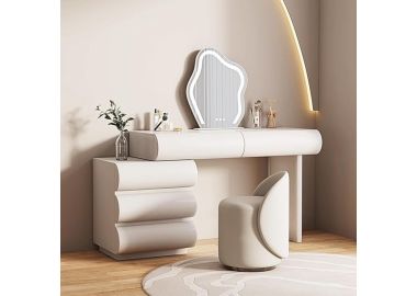 פינת איפור מפוארת לבן דגם איילת