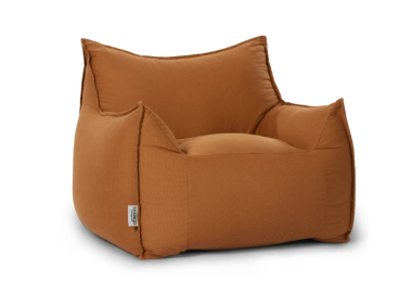 פוף כורסא SICILIA במילוי ספוג CLOUD צבע חום אדמה