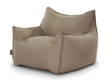 פוף כורסא SICILIA במילוי ספוג CLOUD צבע קפה לאטה