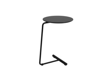 שולחן קפה/צד עגול ברזל בגוון שחור קוטר 36 ס"מ דגם HADA