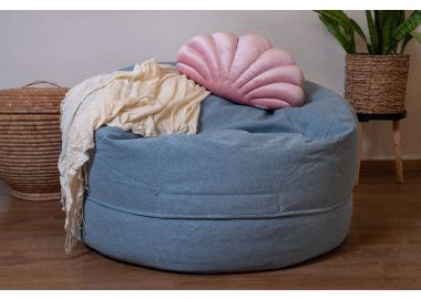 פוף MATERA תכלת גינס