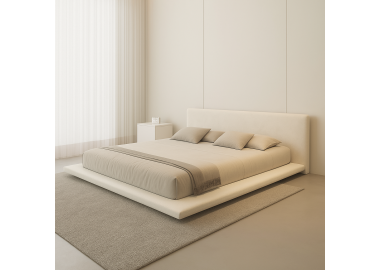 מיטה זוגית 180/200 ס"מ בגוון לבן דגם רון