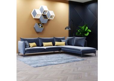 סלון פינתי מפואר דגם נבאדה שזלונג צד ימין