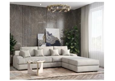 מערכת ישיבה תלת מושבית 2.8 מטר דגם לקסוס בגוון שמנת