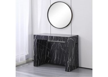 קונסולה נפתחת לפינת אוכל עד 3 מטר רוחב 100 ס"מ דגם מקסימוס שחור עורקים