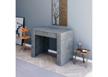 קונסולה נפתחת לפינת אוכל 3 מטר דגם לורד צבע אפור בטון