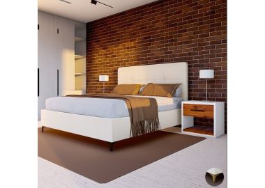 מיטה זוגית מפוארת דגם סול 140x190 גוון אופוויט