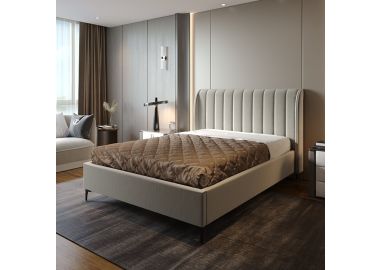 מיטה וחצי מפוארת קולקציית פרימיום דגם לואיז בגוון אופוויט 