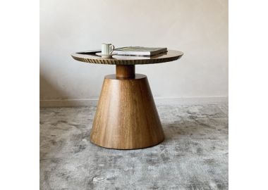 שולחן קפה צד עץ אנדריי ליבנה טבעי