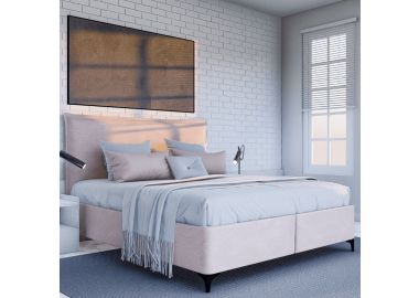 מיטה יהודית זוגית 160x200 דגם חאליסי גוון ורוד