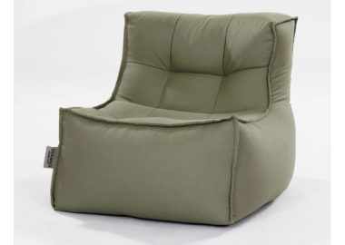 פוף מעוצב במילוי ספוג דגם Florence צבע ירוק זית