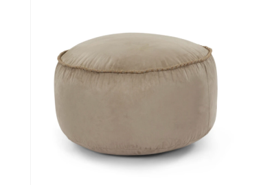 הדום עגול מעוצב דגם Tarragona צבע זמש בז'