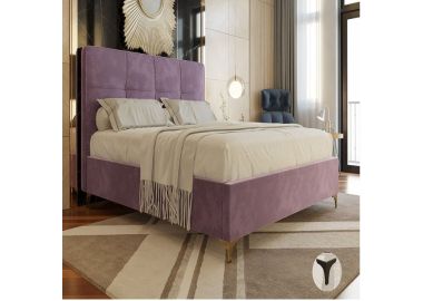 מיטה ברוחב וחצי מפוארת דגם סול 120x190 גוון סגול