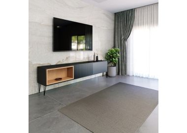 מזנון רוחב 180 ס"מ לסלון דגם איסלנד שחור משולב