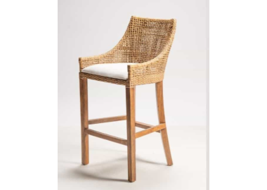כסא בר ראטן טבעי דגם Ciribone