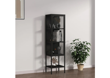 ויטרינה מעוצבת בגוון שחור דגם Ligne
