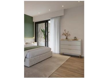 קומודה בגוון אופוייט מט ופרזול זהב דגם ענבר