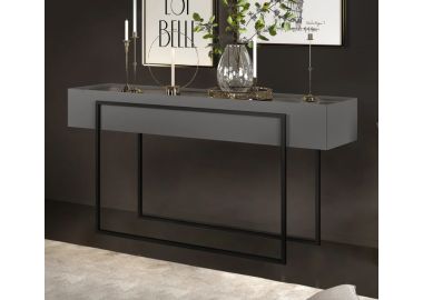 קונסולה בגוון אפור כהה ושחור דגם מלודי