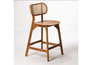 כסא בר מעץ טיק Luma