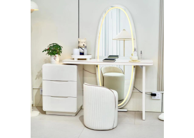 פינת איפור מפוארת כולל מראה וכסא דגם לילך