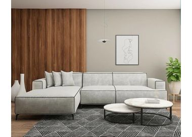 מערכת ישיבה פינתית  2.90 מטר דגם מור פרימיום 