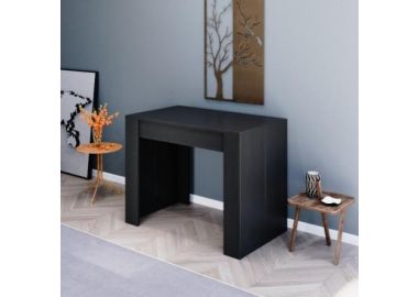 קונסולה נפתחת לפינת אוכל 3 מטר דגם לורד צבע שחור