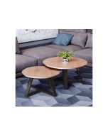 זוג שולחנות לסלון דגם נפטון גוון אלון