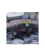 זוג שולחנות לסלון דגם נפטון גוון שחור