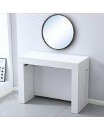 קונסולה נפתחת לפינת אוכל עד 3 מטר רוחב 100 ס"מ דגם מקסימוס לבן