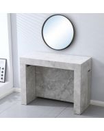 קונסולה נפתחת לפינת אוכל עד 3 מטר רוחב 100 ס"מ דגם מקסימוס מרבל שיש אפור