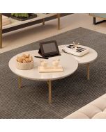 שולחן סלון בגוון אופוויט דגם אבניו