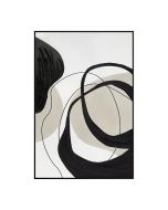 ציור 120*80 ס"מ גוון שחור-לבן דגם 1SOL