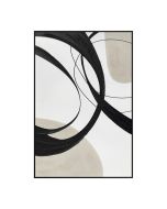 ציור 120*80 ס"מ גוון שחור-לבן דגם 2SOL