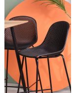 כסא בר שחור משענת גב דגם KLILO