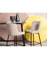 כסא בר בז' בד קטיפה משענת גב דגם APEX