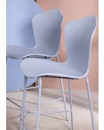 כסא בר כחלכל פלסטיק קשיח משענת גב דגם FLOW