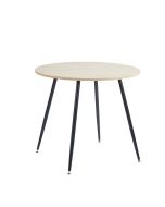 שולחן אוכל קוטר 90 ס"מ דגם LEWIS גוון אלון