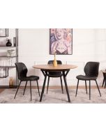 שולחן אוכל קוטר 110 ס"מ בגוון טבעי דגם ARKA