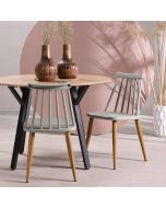 כסא פינת אוכל ירוק פלסטיק דגם ASTONO