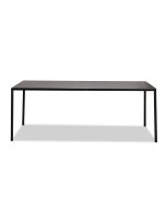 שולחן גן 100*200 מתכת בגוון שחור דגם SIMPLY