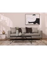 ספה תלת מושבית 240 ס"מ בד בגוון בז' דגם דוטי ניו