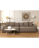 ספה תלת מושבית 260 ס"מ בד בגוון טאופ דגם מליסה