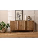 שידת מזנון 165 ס"מ עץ אורן ממוחזר בגוון טבעי דגם סקיילז