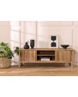 מזנון 165 ס"מ עץ אורן ממוחזר בגוון טבעי דגם סקיילז