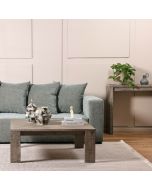 שולחן סלון 100 ס"מ אשוח ממוחזר בגוון אפור מעושן דגם אורלינס