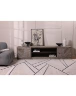 מזנון 220 ס"מ עץ אשוח ממחוזר בגוון אפור מעושן דגם אורלינס