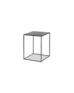 שולחן צד 46*35*41 מתכת בגוון שחור דגם קסינה