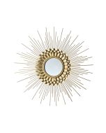 מראה קוטר 60 ס"מ בגוון זהב דגם 022