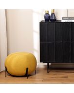 הדום בד עגול בגוון צהוב דגם צ'רי