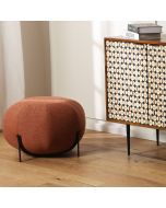 הדום בד עגול בגוון אדום דגם צ'רי